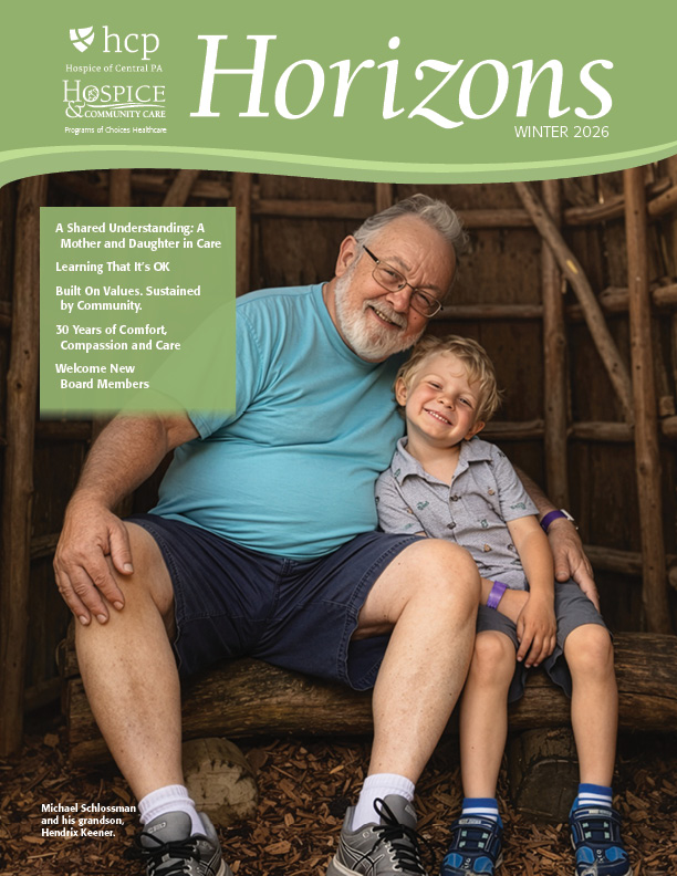 Cover of the winter 2026 publication of Hospice Horizons